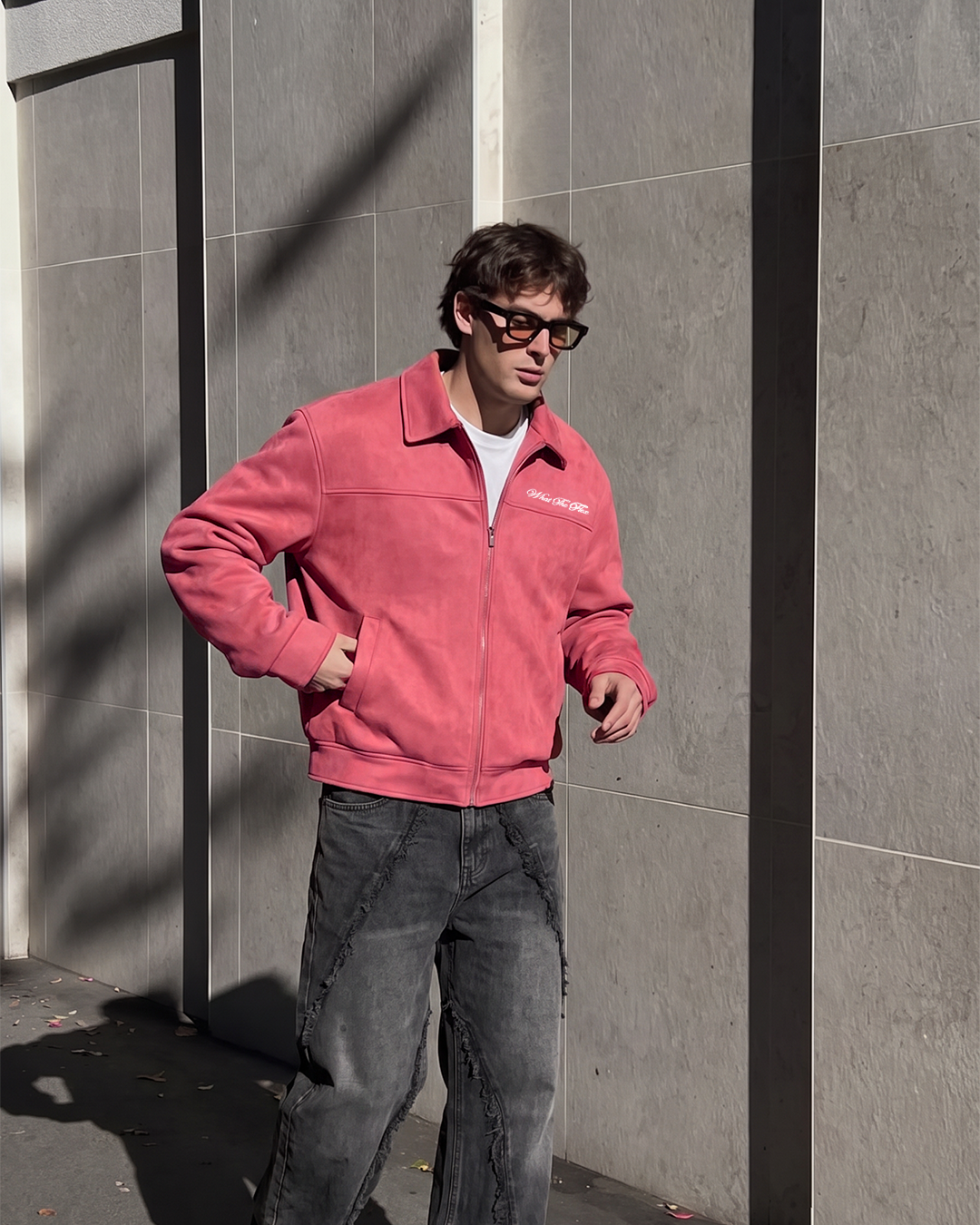 Life's Nice Coral Suede Jacket