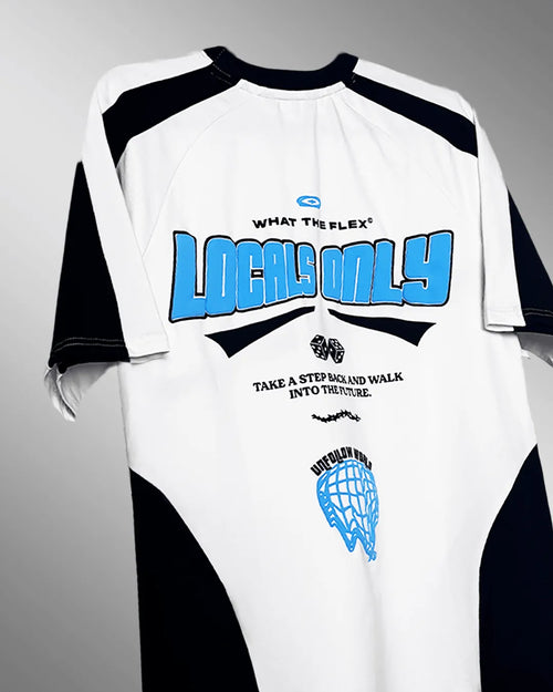 Locals Only White Heavyweight T-Shirt - WHAT THE FLEX