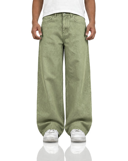 Matcha Olive Baggy Jeans