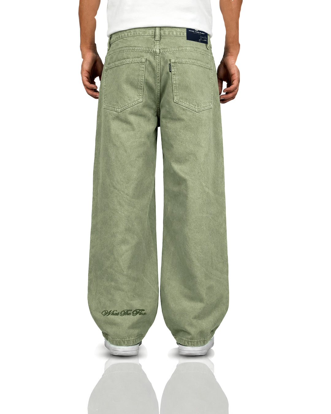 Matcha Olive Baggy Jeans