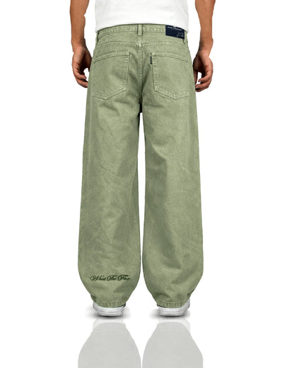 Matcha Olive Baggy Jeans