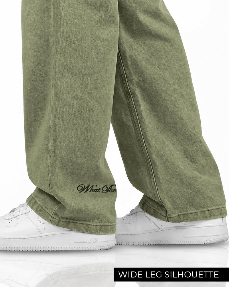 Matcha Olive Baggy Jeans