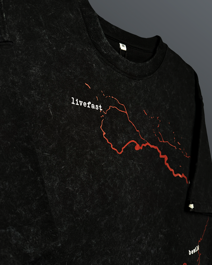 Mayhem Black Acid Wash T-Shirt