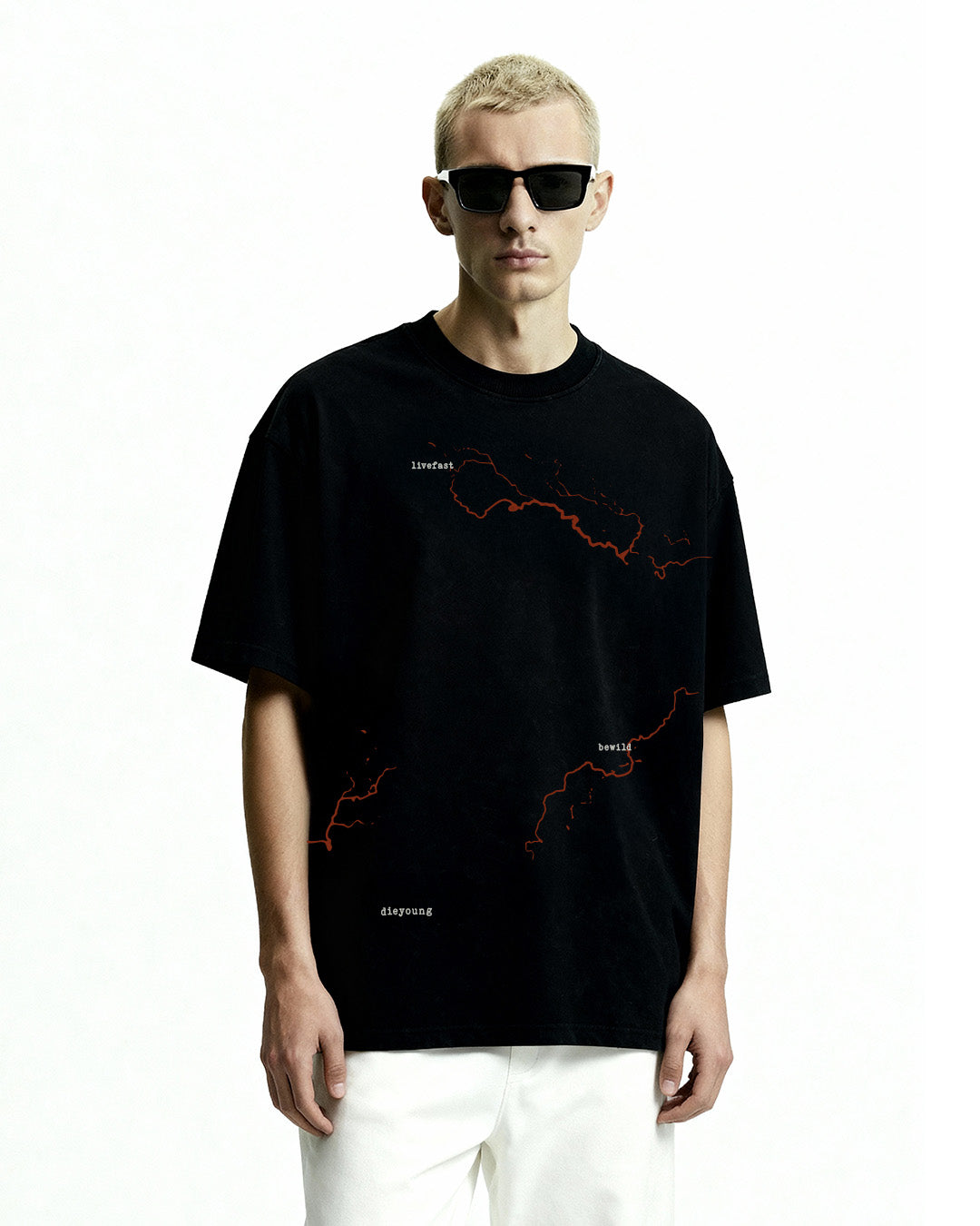 Mayhem Black Acid Wash T-Shirt – WHAT THE FLEX