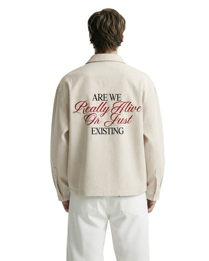 Alive Beige Striped Shirt