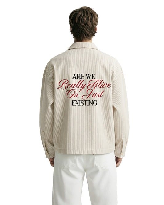 Alive Beige Striped Shirt