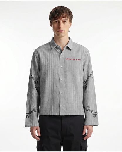 My Place Linen Striped Shirt