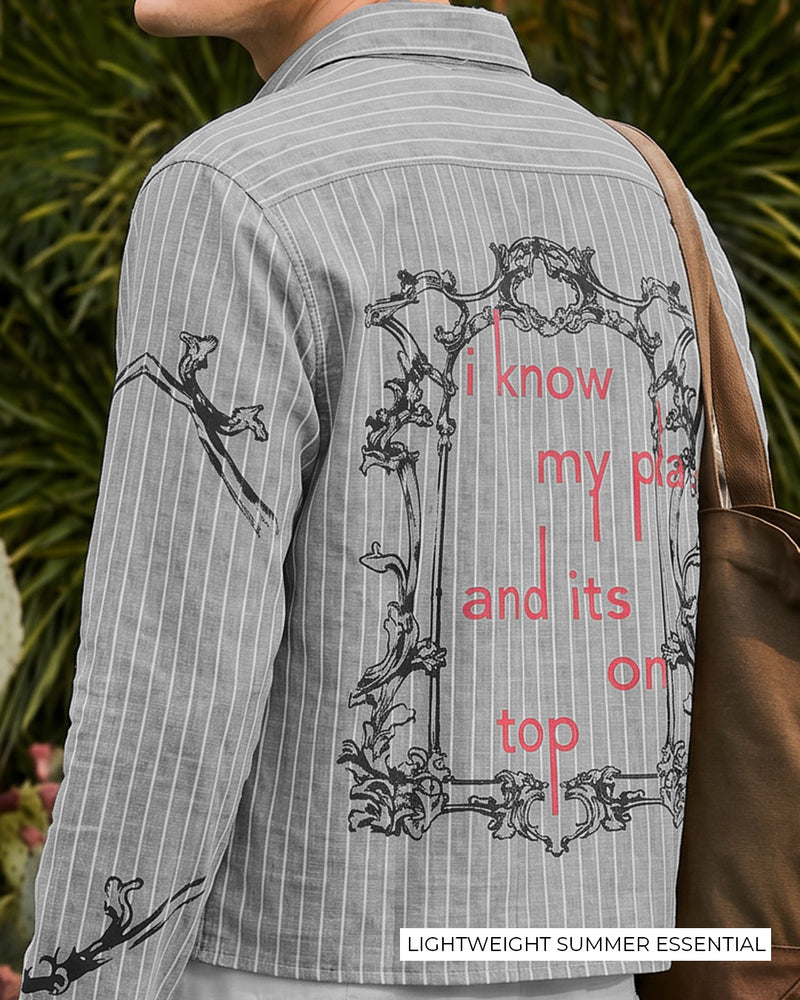 My Place Linen Striped Shirt