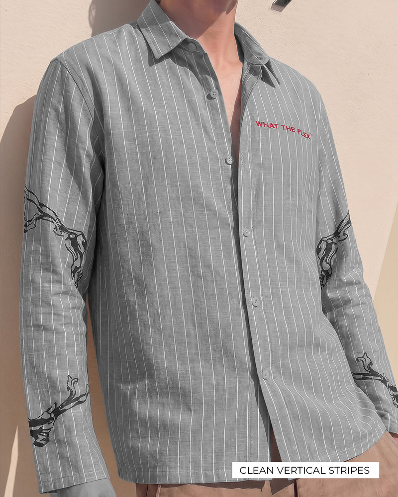 My Place Linen Striped Shirt
