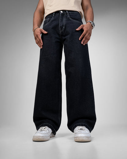 Midnight Black Baggy Jeans
