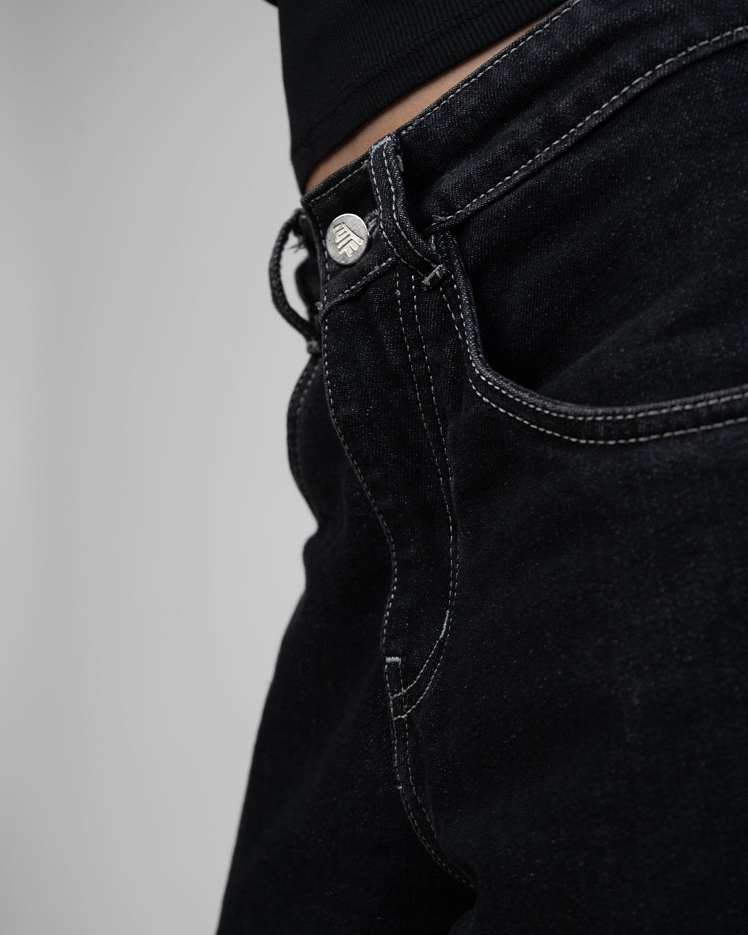 Midnight Black Baggy Jeans