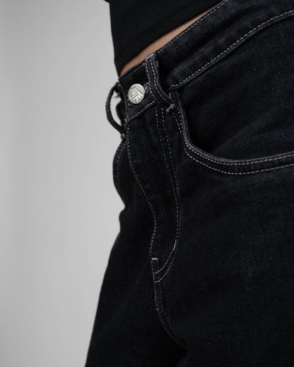 Midnight Black Baggy Jeans