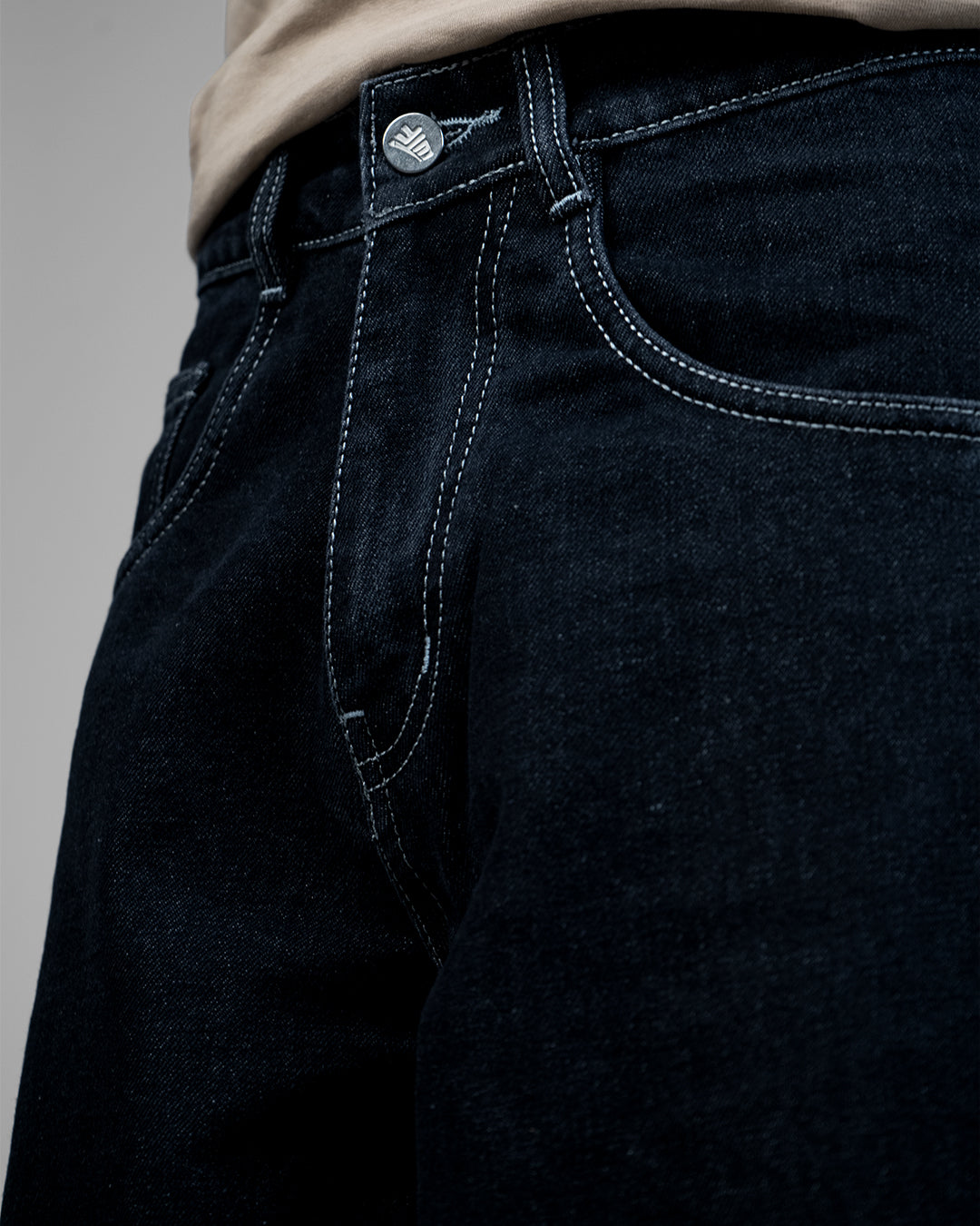 Midnight Black Baggy Jeans