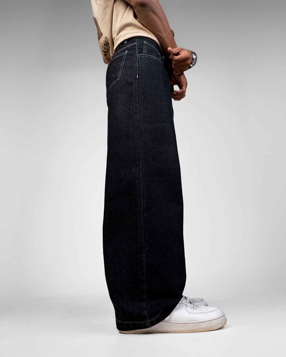 Midnight Black Baggy Jeans