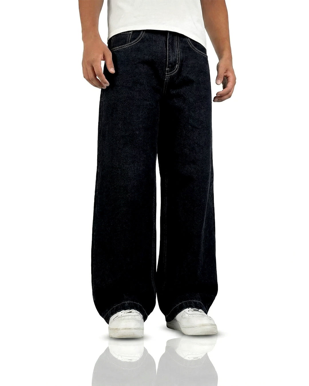 Midnight Black Baggy Jeans – WHAT THE FLEX