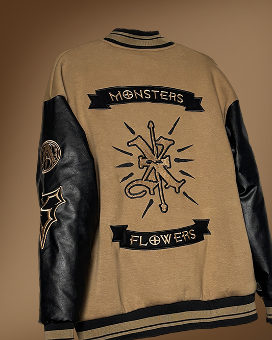 MONSTERS & FLOWERS Varsity Jacket