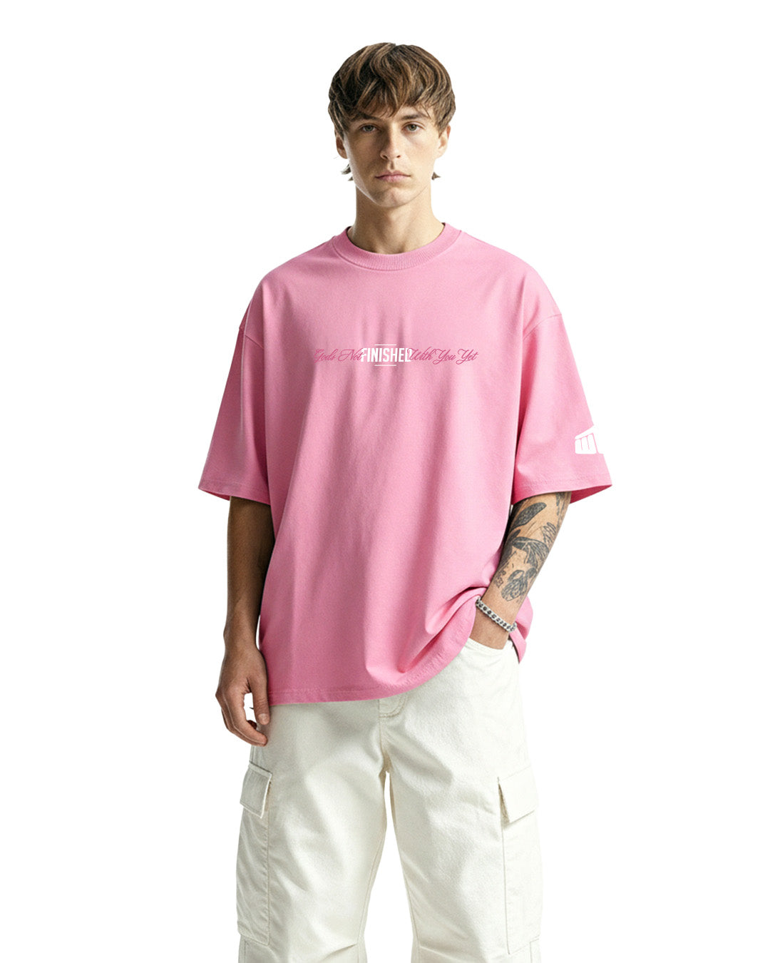 Buy New World Energy Pink Oversized T-shirt​ Unisex (180 gsm