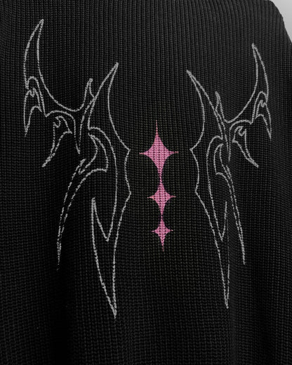 Night Born Full Sleeves Knit T-Shirt