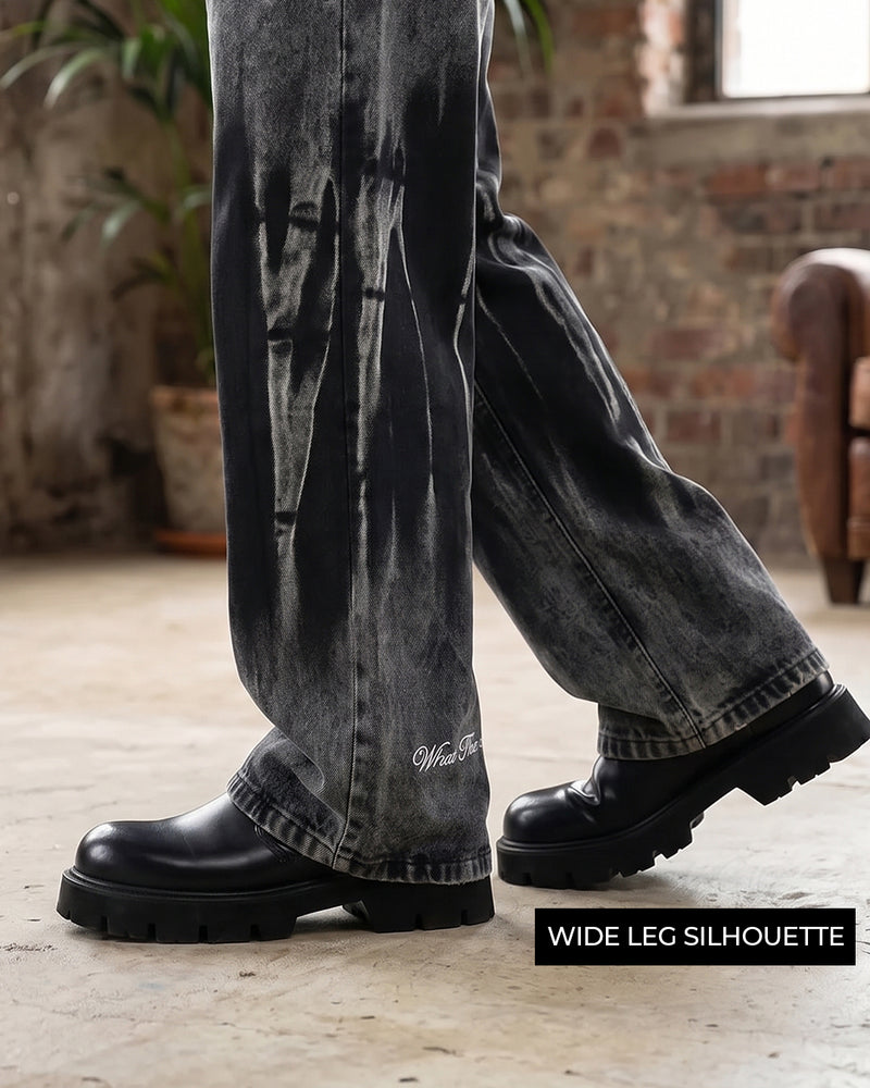 Nightmare Grey Baggy Jeans