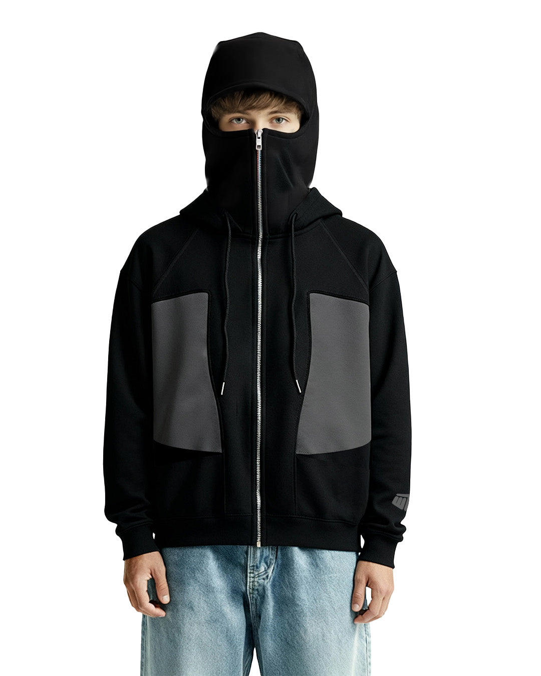 トップス 00s EDGE RUPERT gimmick ninja hoodie BUY Ninja Masked Zipper Black Hoodie – WHAT THE FLEX