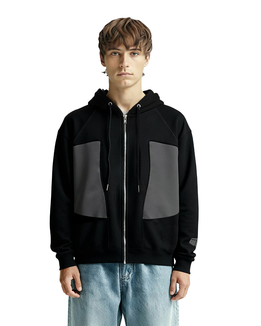 Ninja Masked Black Zipper Hoodie