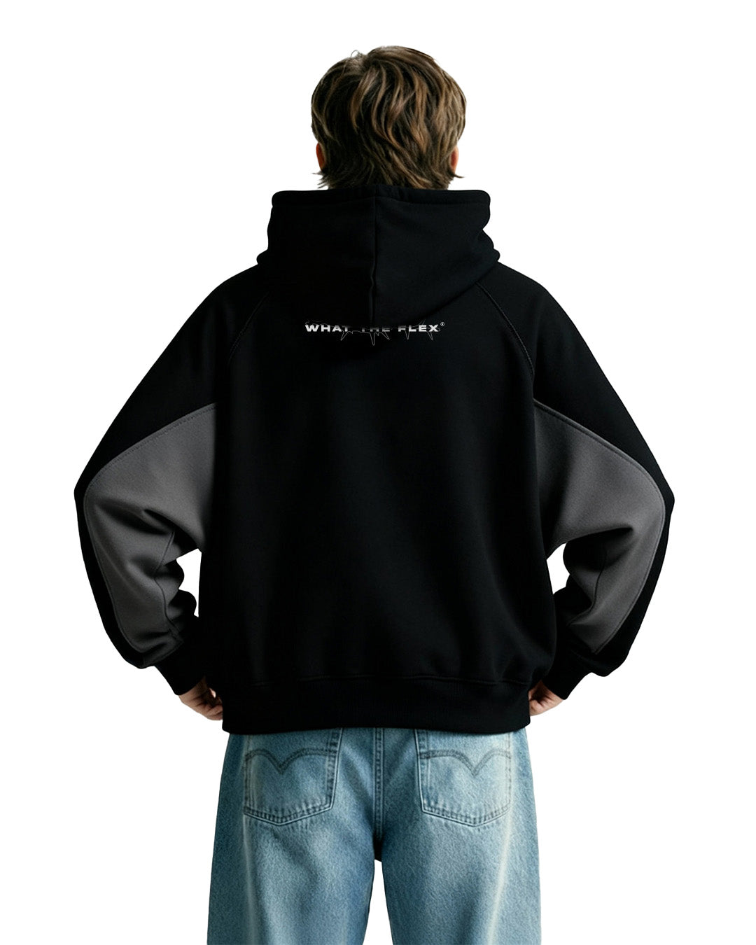 Ninja Masked Zipper Black Hoodie