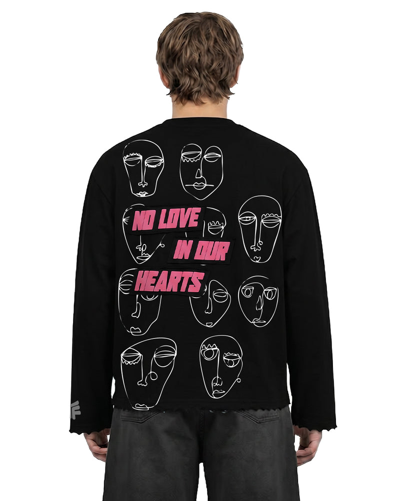 No Heart Club Full Sleeve T-shirt