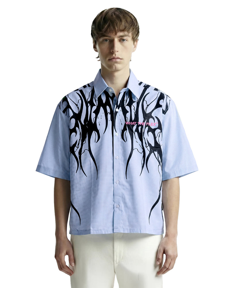 Not Sorry Half Sleeves Checks Shirt