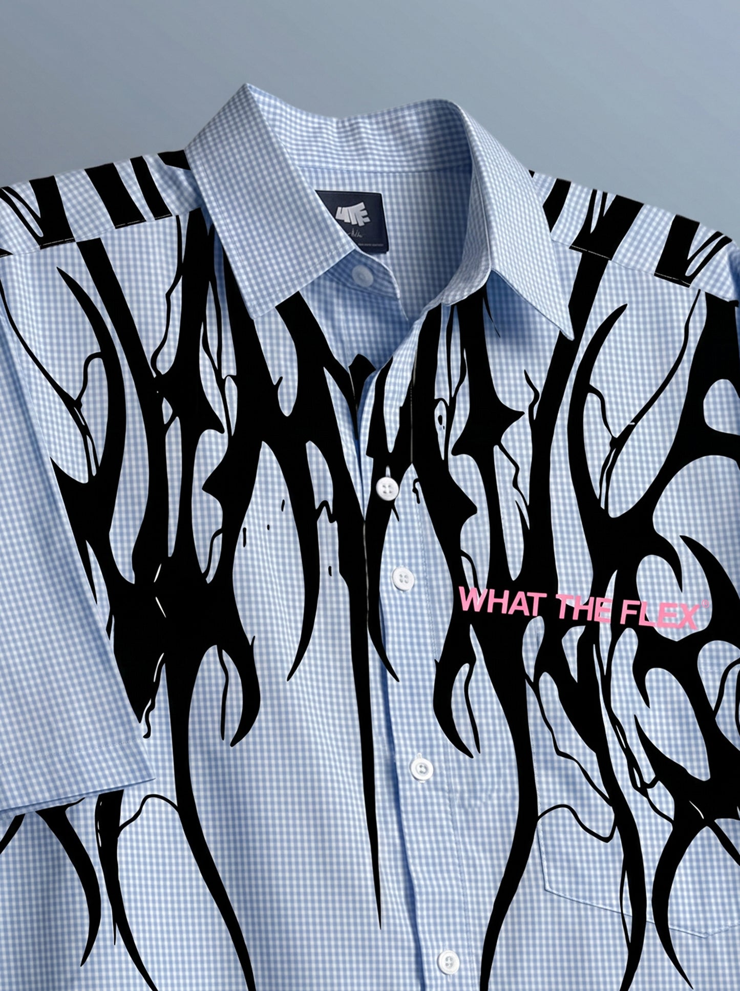 Not Sorry Half Sleeves Checks Shirt