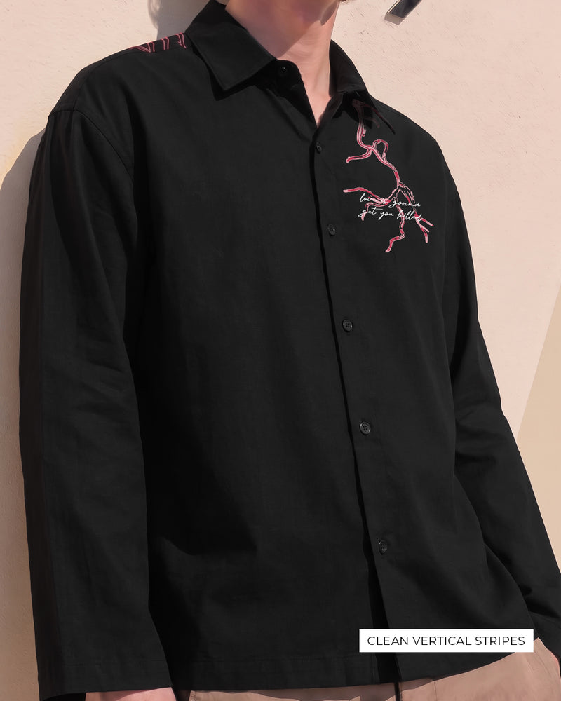 Not Again Linen Full Sleeves Shirt