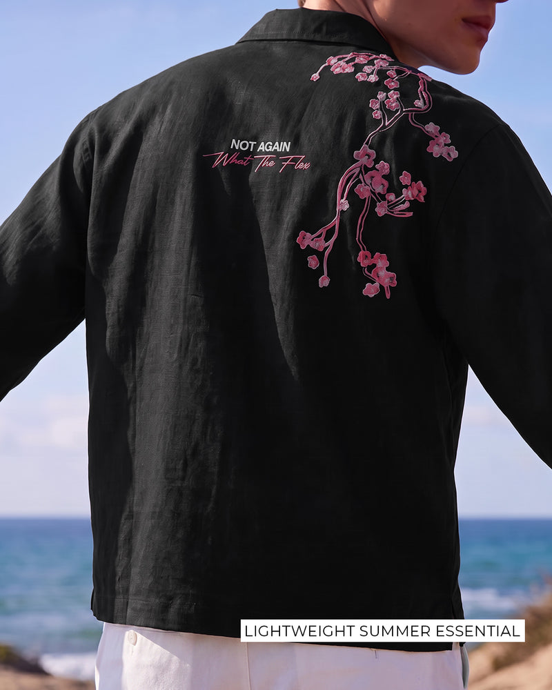 Not Again Linen Full Sleeves Shirt