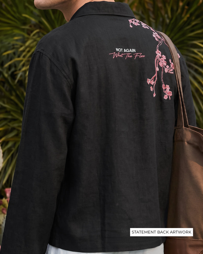 Not Again Linen Full Sleeves Shirt