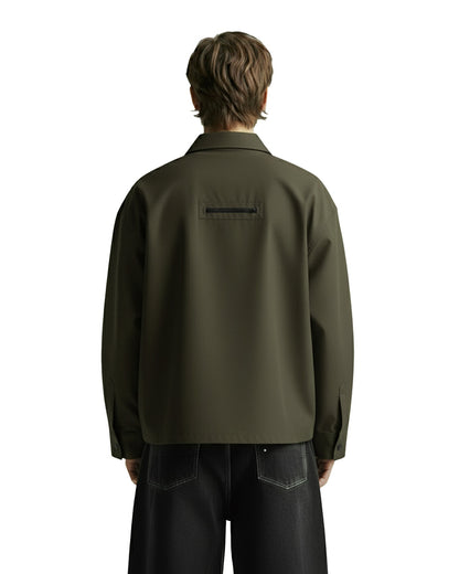 Olive Mono Air Overshirt