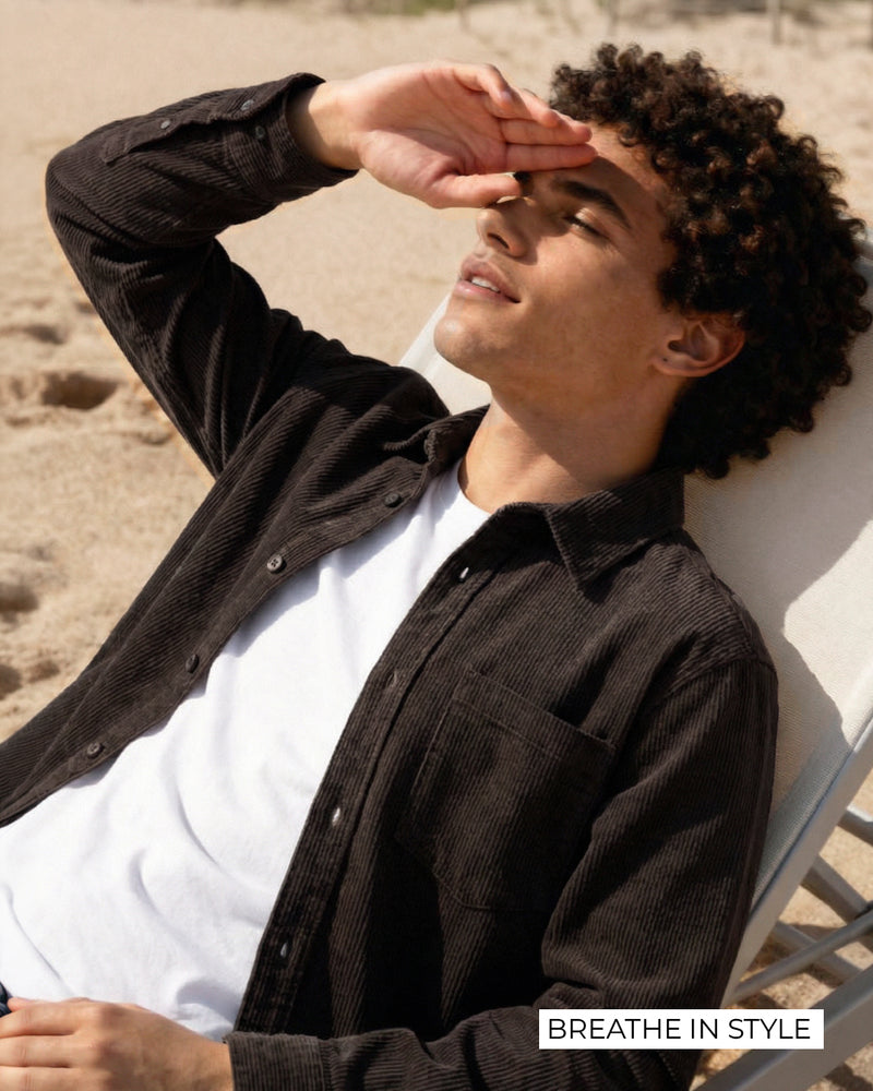 Mocha Corduroy Shirt