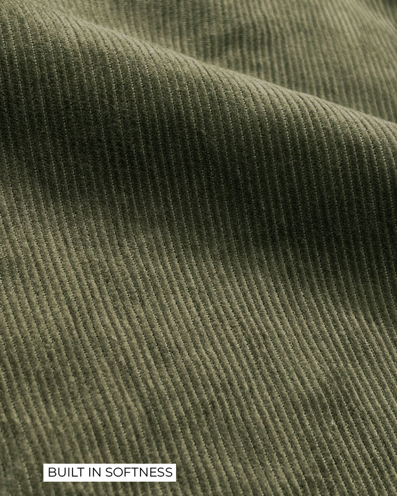 Olive Corduroy Shirt
