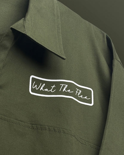 Olive Green Retro Polo T-shirt