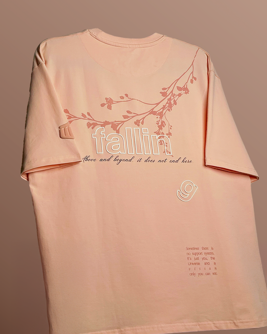 Falling Peach Heavyweight Oversized T-shirt