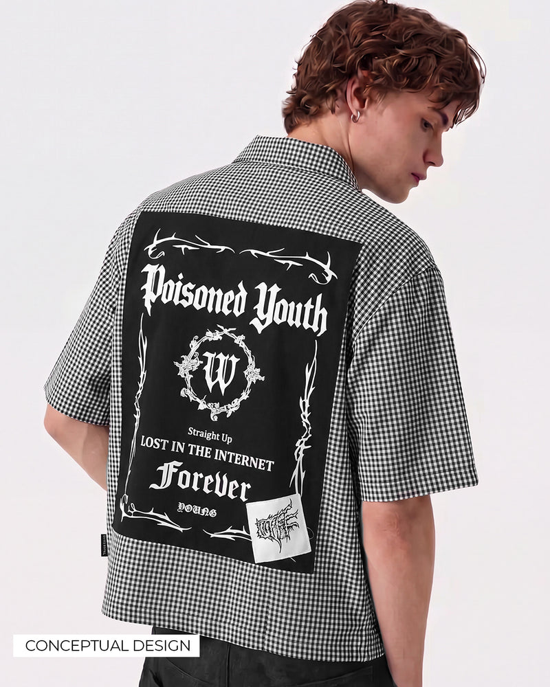 Poisoned Youth Fusion Checks Half Shirt
