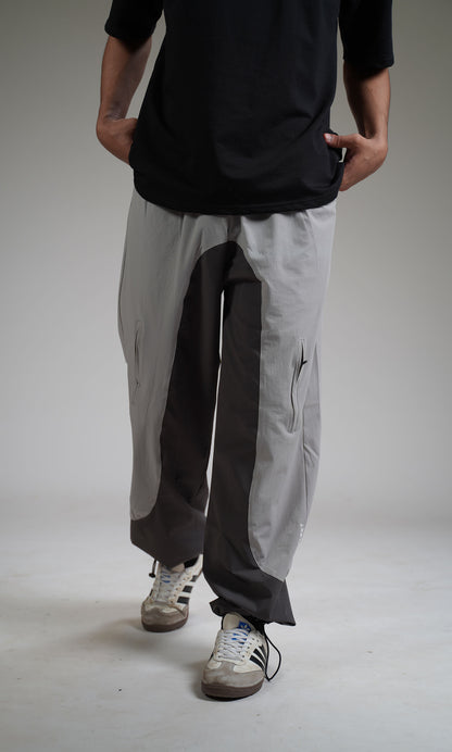 ICE GREY PANEL Parachute Pants