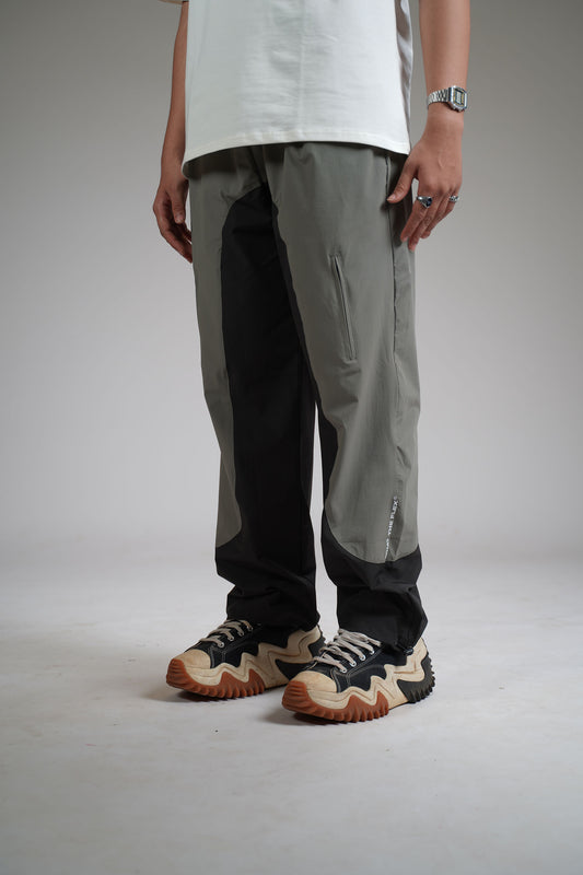 Olive Panel Parachute Pants - WHAT THE FLEX