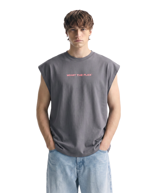 Provider Grey Cotton Boxy Vest