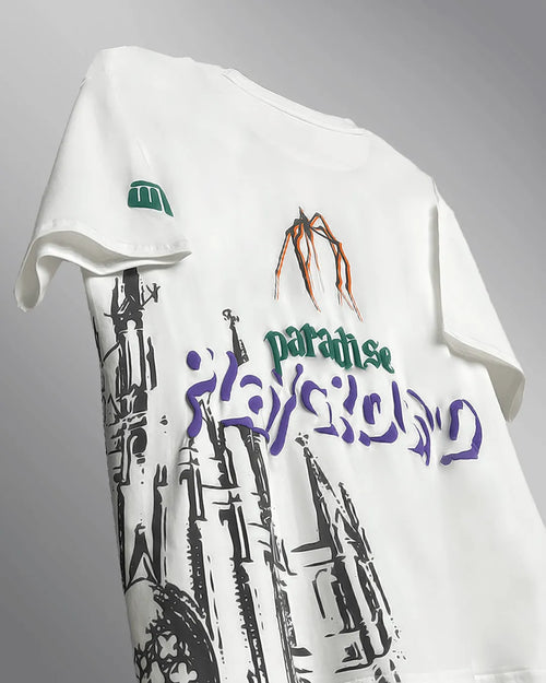 Paradise Playground Oversized T-shirt - WHAT THE FLEX