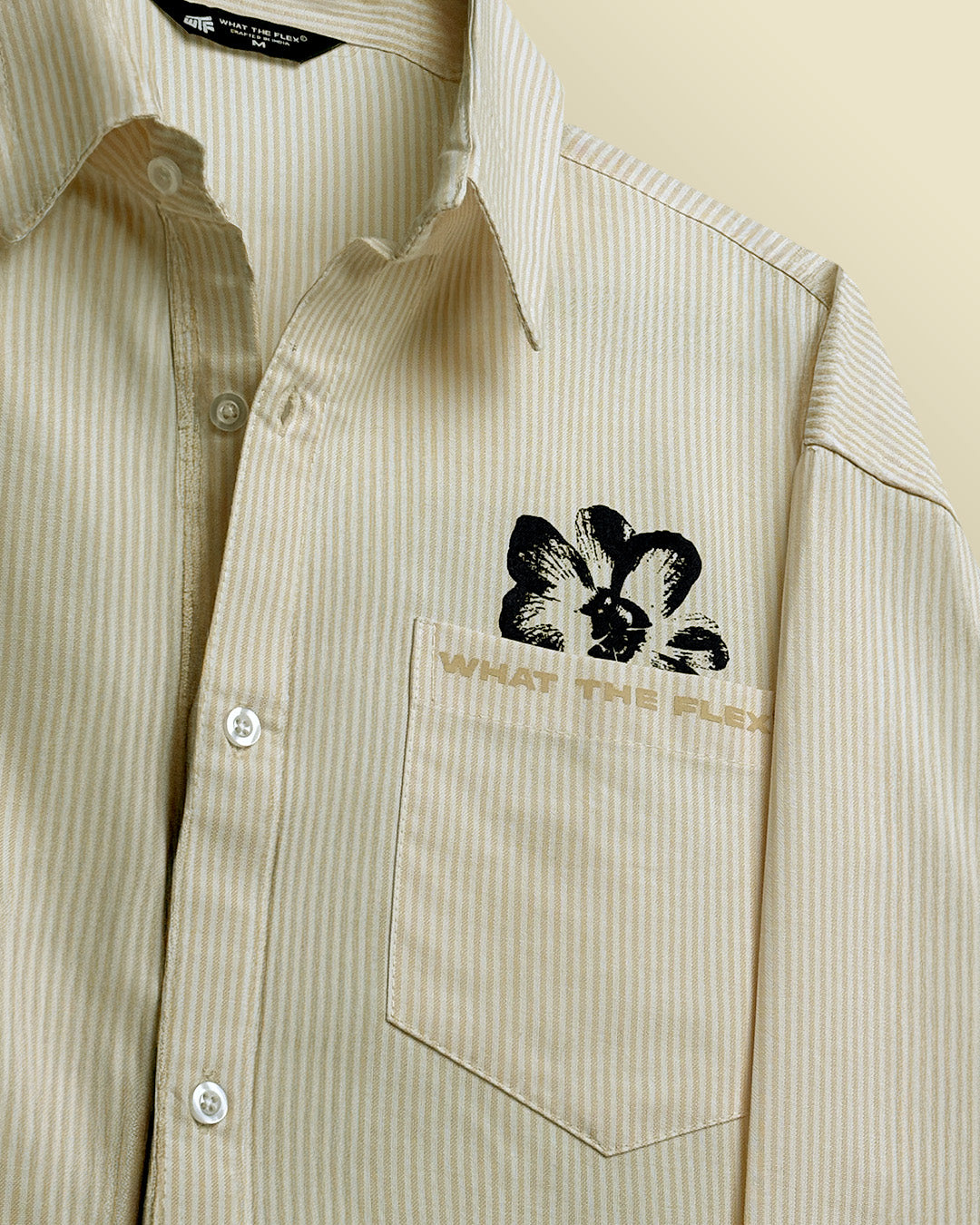 Peace Yellow Striped Shirt