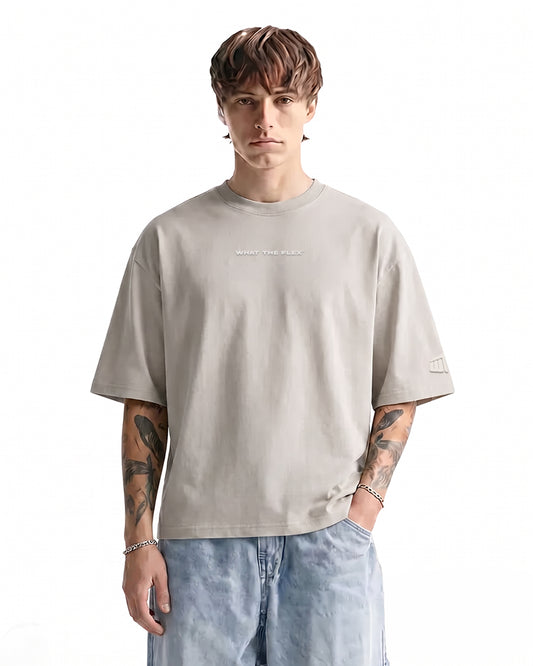 Raw Beige Boxy-Fit T-Shirt