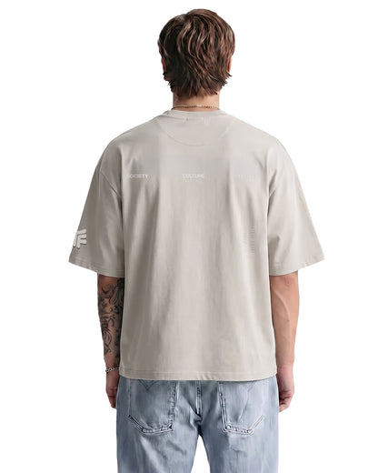 Raw Beige Boxy-Fit T-Shirt