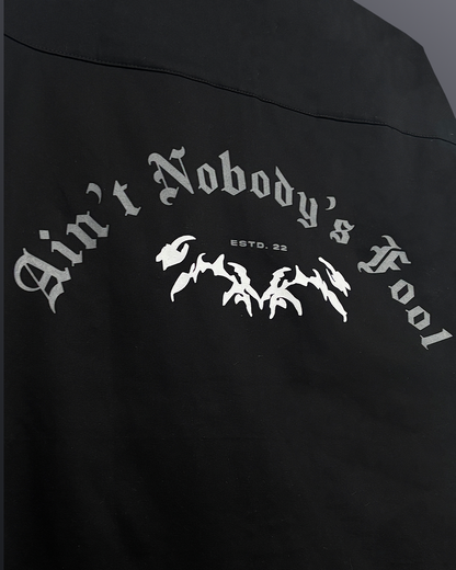 Rebel Black Cotton Shirt