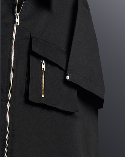 Rebel Black Cotton Shirt