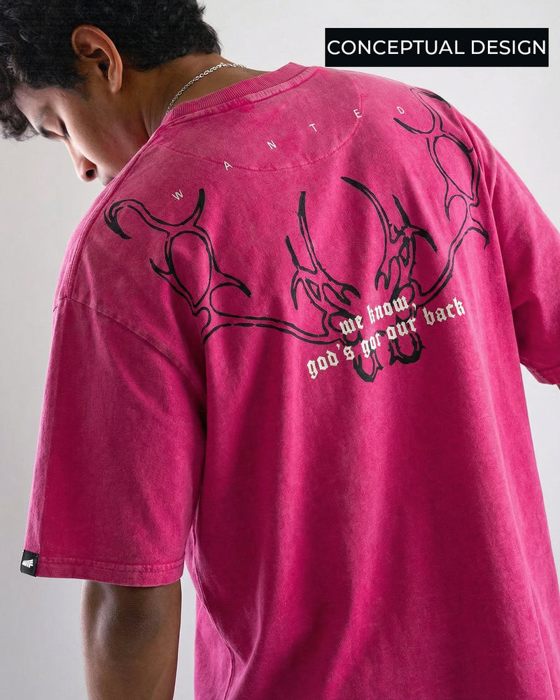 Reborn Pink Acid Wash T-Shirt