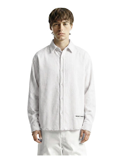 Flow State White Ribbed Shirt