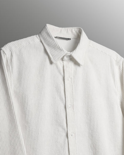 Flow State White Ribbed Shirt